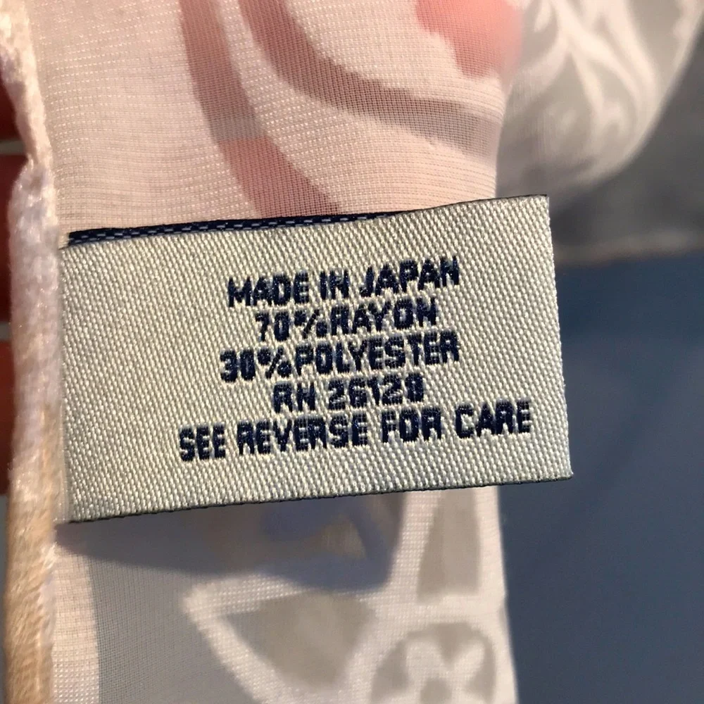 Beautiful unique vintage scarf. Made in Japan. Gorgeous ivory color with velvet